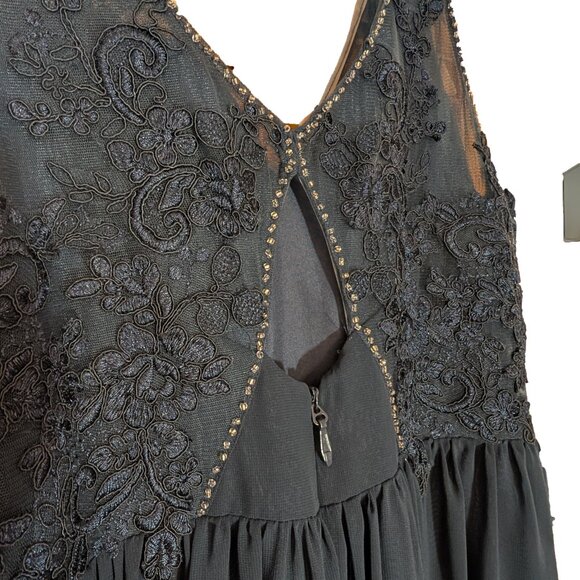 Azazi V-Neck Neptune Bridesmaid Dress Size 14 - Picture 6 of 6